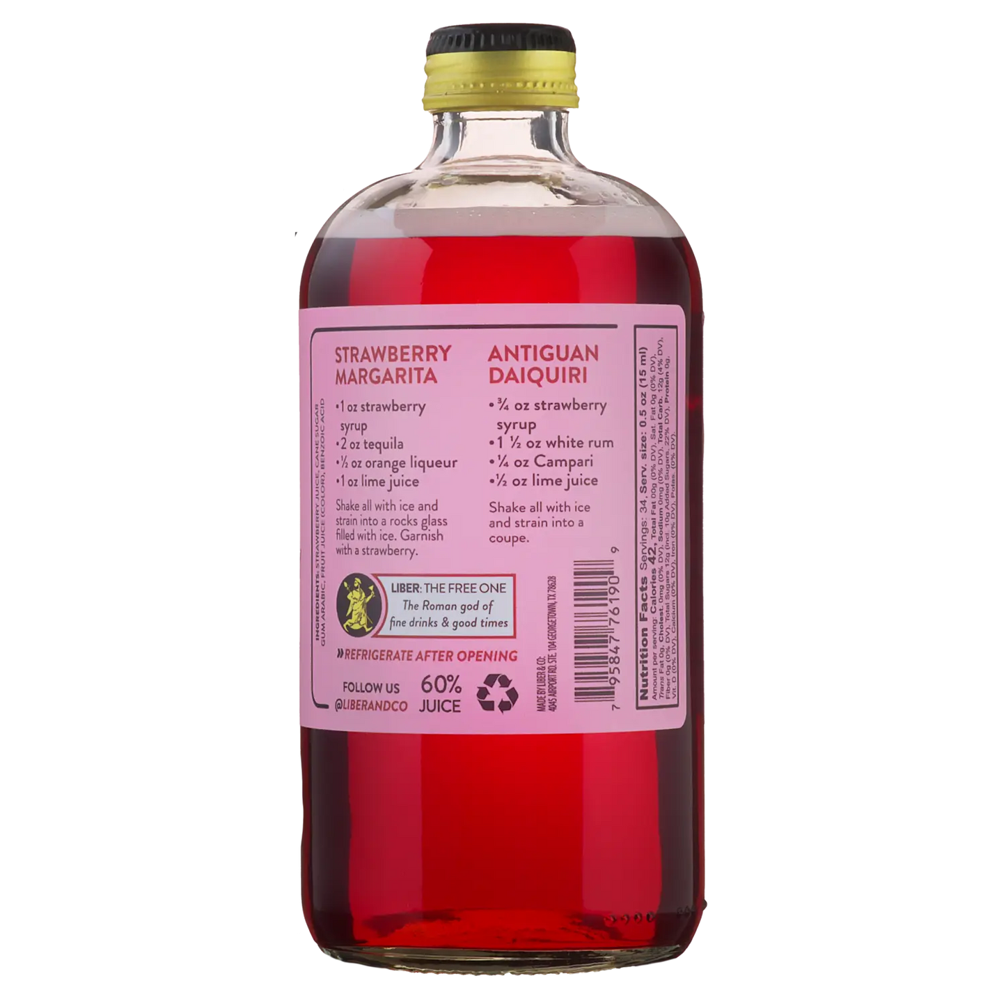 Pacific Strawberry Syrup: 17 oz - Image #2