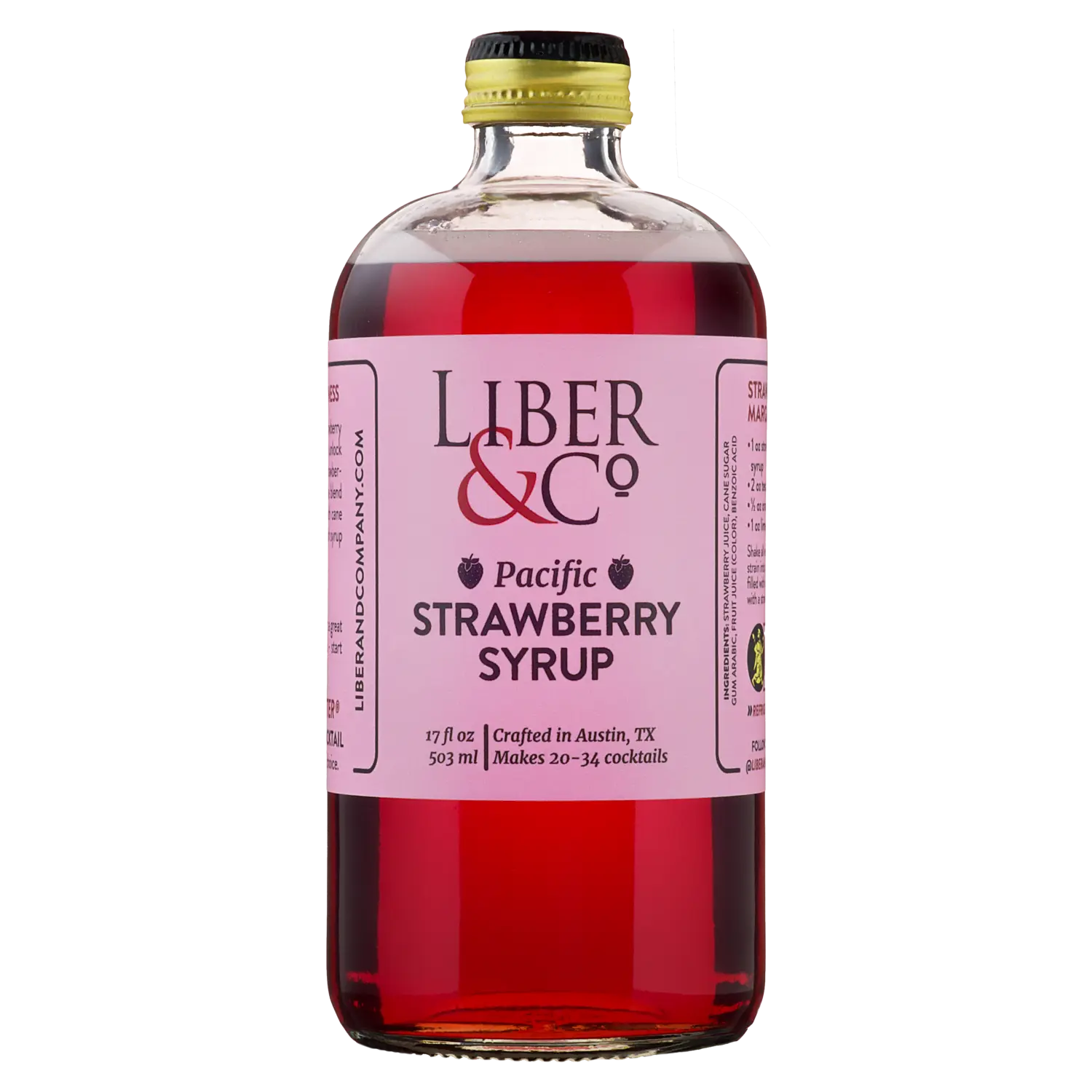 Pacific Strawberry Syrup: 17 oz - Image #1